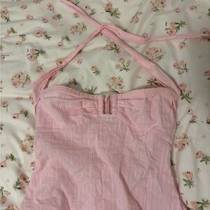 Princess Polly Pink Halter Tank Top